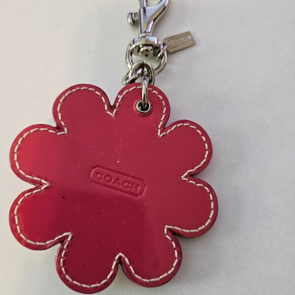 Coach Glitter Flower Diamond Keychain Keyring Beautiful - Picture 3 of 3